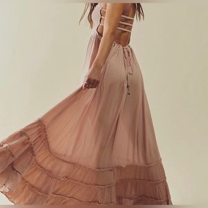 Free People Extratropical Maxi Dress Blush